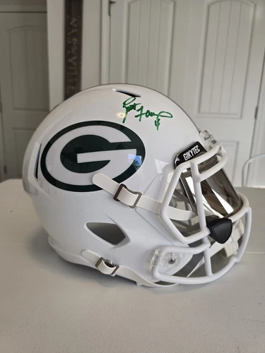 Brett Favre Signed Green Bay Packers Speed Full Size White Alt 2024 NFL (Radtke)