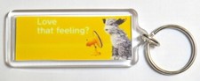 AA DOG LOVE THAT FEELING LONG KEYRING DOUBLE PHOTO