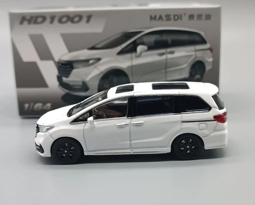 Masdi 1:64 White Odyssey RC3 Mini Van Großraumlimousine Sportmodell Diecast Metallauto - Bild 12 von 14