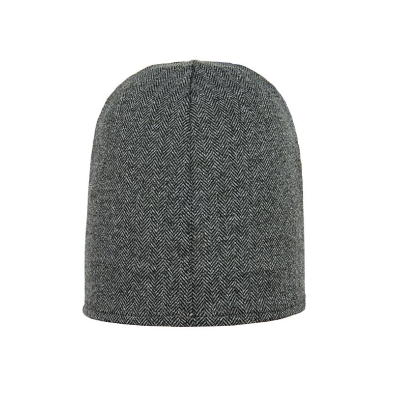 Extremities Unisex Grey Herringbone Liner Beanie - Image 3