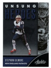 2019 Panini Absolute Football Unsung Heroes Stephon Gilmore Card