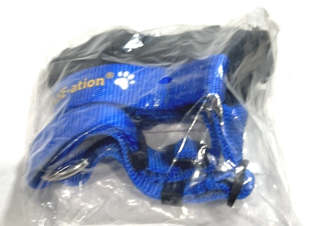 Dog Harness Training/Walking Medium/Large 1" Blue SENSE-ation® No-Pull