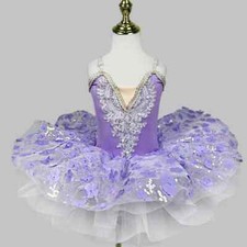 Children's sequins professional ballet tutu girls stage performance costume