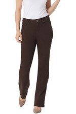 Belle by Kim Gravel Flexibelle 5-Pkt Pants Espresso 28 New