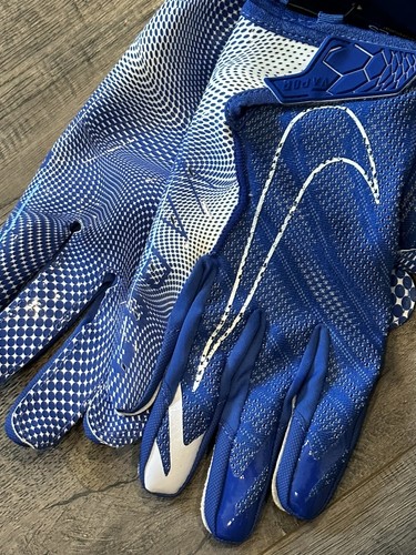 Guantes de fútbol americano Nike NFL tejido vapor para hombre juego real/blanco talla L - Imagen 7 de 8