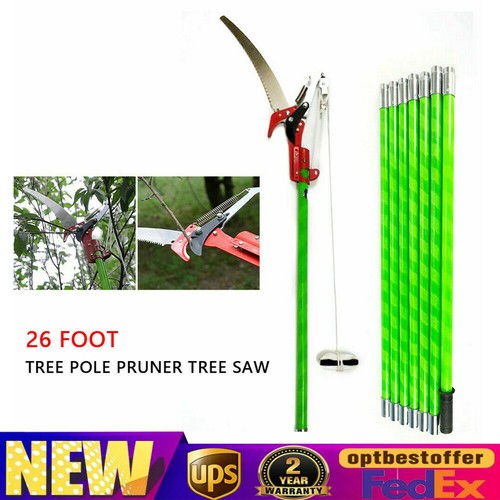 26ft Pole Saw Tree Pruner Trimming Set 