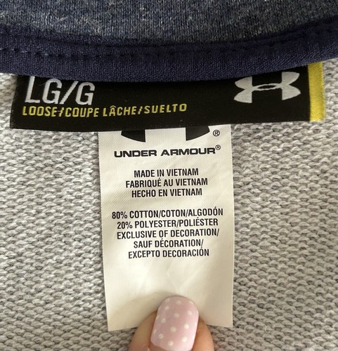 Under Armour Jacke Damen L navy locker Wickel diagonaler Reißverschluss Athleisure Lounge - Bild 3 von 11