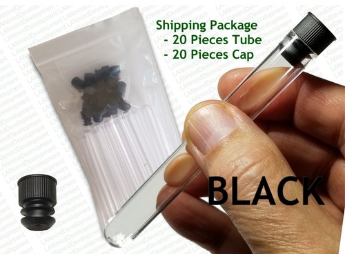 13 x 100 mm - Clear Plastic Test Tubes with Colored Caps – 8ml volume FREE SHIP - Picture 5 of 8
