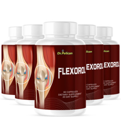 Flexorol- Joint & Cartilage Health Support- 5 Bottles- 300 Capsules