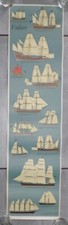 RARE ET ANCIENNE AFFICHE ANNÉES 50 ILLUSTRATION TRE TRYCKARE VOILIERS