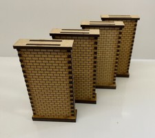 4x 100mm Brick Supports. 100mm X 53mm X 26mm. OO Gauge. Model Train Terrain