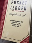 Vintage NOS 1951 John Deere Farmer’s Pocket Ledger, Pooley Lumber in Greene, IA. — photo 2