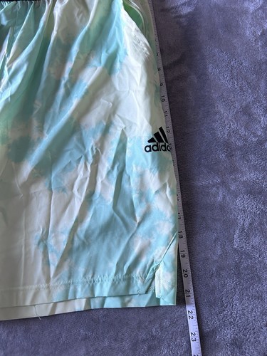 Adidas Axis BP Woven Lightweight Mens Size L Shorts Pulse Mint Green HI5152 New - Picture 6 of 8