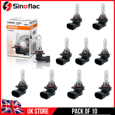 10x Osram H1R2 9012 Scheinwerfer Birnen - 12V Halogen Auto Licht Lampen