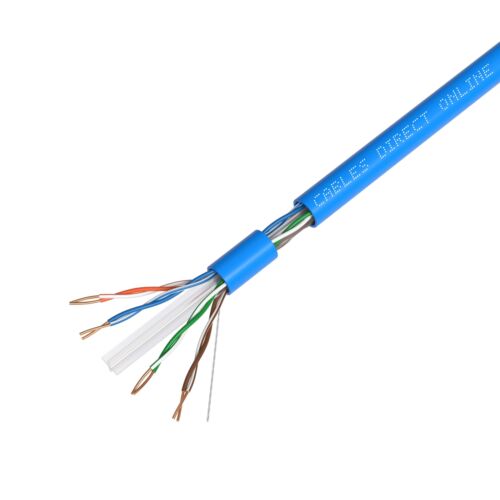 500/ 1000ft CAT6 Cable 23AWG Bulk Solid Network Wire White Blue Gray Black Green - Picture 4 of 37