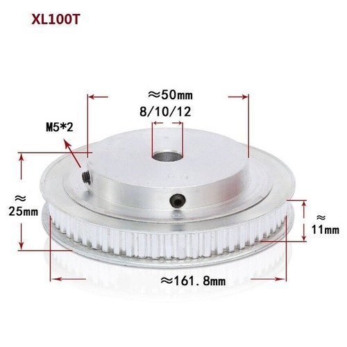 XL10-100T Timing Belt Pulley Synchronous Wheel Tooth Width 11mm Sheaves - Picture 25 of 25