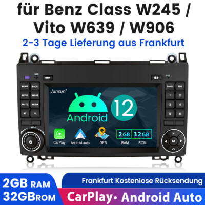 32GB DAB+ Android 12 Autoradio GPS Mercedes A/B Klasse Sprinter Viano VW Crafter