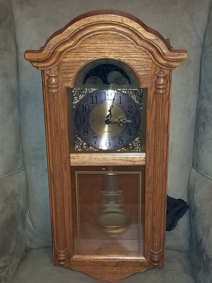 HOWARD MILLER 620-156 FENTON WESTMINSTER CHIME WALL CLOCK GOLDEN