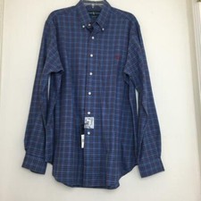 NEW Ralph Lauren Mens Classic Fit Plaid Shirt Long Sleeve Size L NWT