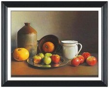 Andrew Hemingway Original Pastel Painting On Board Still Life Signed Framed Art