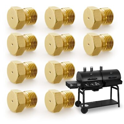 #ad #ad 10Pcs Brass Jet Nozzle Propane Orifice Kit Gas Stove Burner Set 10 Pack Nozlle $9.99