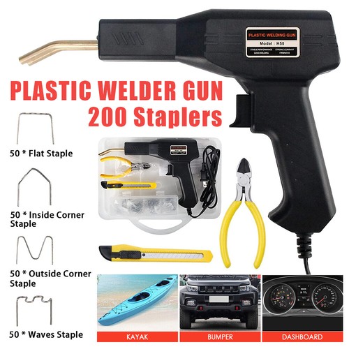 Hot Stapler Gun Plastic Repair Car Bumper Welding Welder Machine Kit