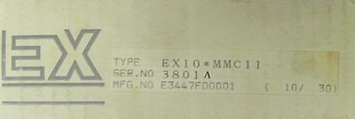 TOSHIBA EX10 MMC11 EX Series Motion Control I/0 Module Controller 