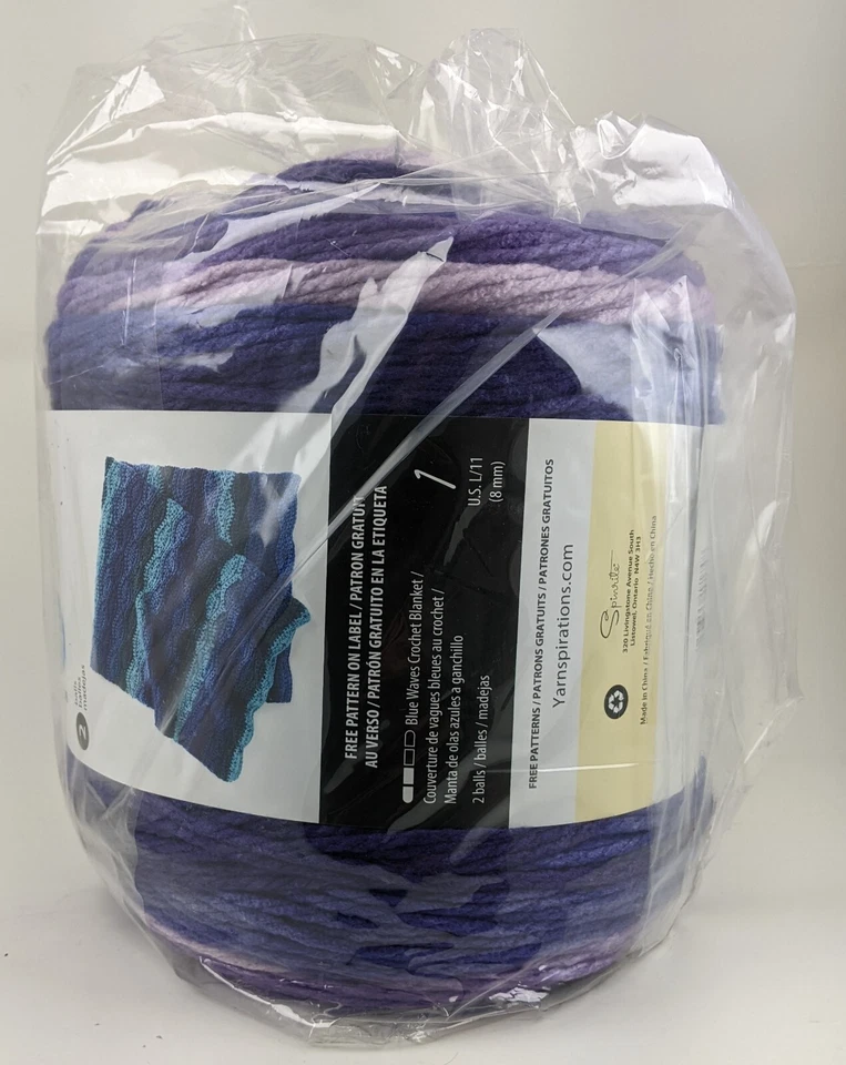 Yarnspirations Caron Anniversary Cakes Yarn Grape 35.3 oz 1061 yds 3183 Ft Bulk - Image 4 of 4