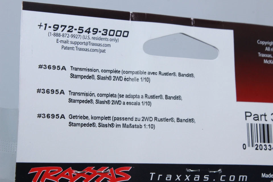 Traxxas TRX 3695 A Getriebe komplett Rustler VXL  Stampede VXL Slash 2WD  NEU - Bild 4 von 4