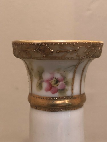 1910 Antique-NORITAKE Morimura Bros-NIPPON Porcelain CANDLEHOLDER Candlestick - Picture 4 of 7