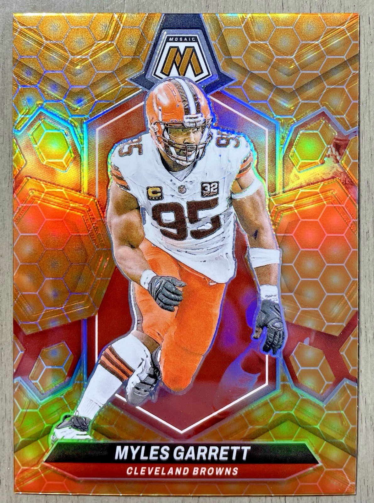 Myles Garrett 2024 Mosaic #55 Honeycomb /(SSP) Price Guide