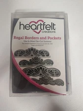 Heartfelt Creations Regal Borders And Pockets Decorative Dies Craft Set