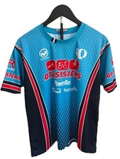 Pearl Izumi Men's XL QT2 Systems Cycling Tri Jersey Blue Short Sleeve Custom