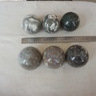 11.3LB 6 Natural Moss Agate Carnelian Quartz Crystal Geode Sphere Ball Healing — photo 10