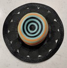 Missoni Mare Women's Straw Sun Hat Wide Brim Striped Black/Multicolor S — photo 2