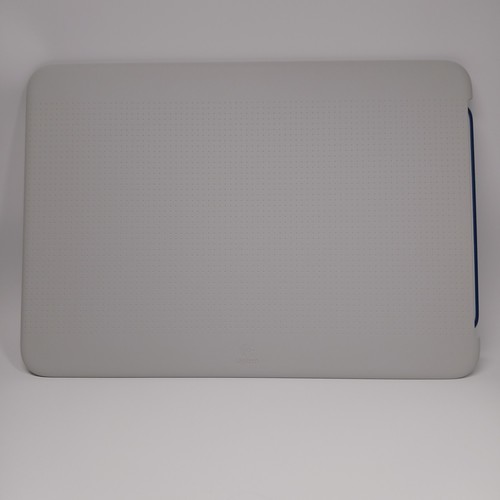 Logitech Portable Lapdesk N315 Anti-slip Laptop Desk Gray w/Blue Mouse slide-out