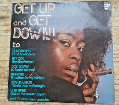 GET UP AND GET DOWN RARE PHILIPS LP 1974 AARON NEVILLE ETTA JAMES JOE TEX DISCO