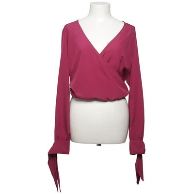 NA-KD, Top, Größe: 38, Tied Sleeve Wrap Over Top, Pink, Polyester #P13
