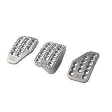 Omp Racing Sand-blasted Aluminum Pedals Set Of 3 Omp Racing Sand-blasted Aluminum Pedals Set Of 3