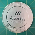 1 oz Silver Round - Asahi Refining -  .999 Fine Silver  - Bullion