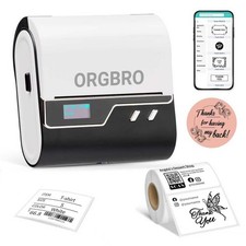 ORGBRO Z3 Bluetooth Thermal Label Maker Machine, 2-3in w/ Tape