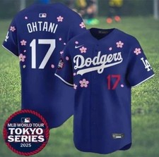 Ohtani 17 Dodgers Blue Tokyo Series 2025 3D Baseball Jersey, AOP