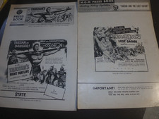 "TARZAN" GORDON SCOTT  1950'S ORIGINAL PRESSBOOK SET!