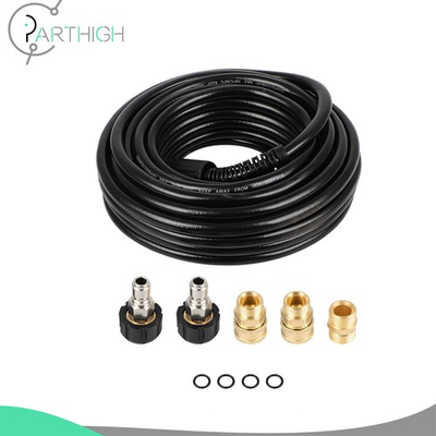 #ad 50FT High Power Pressure Washer 3200PSI Cleaner Extension Hose 3 8quot; M22 14mm $39.19