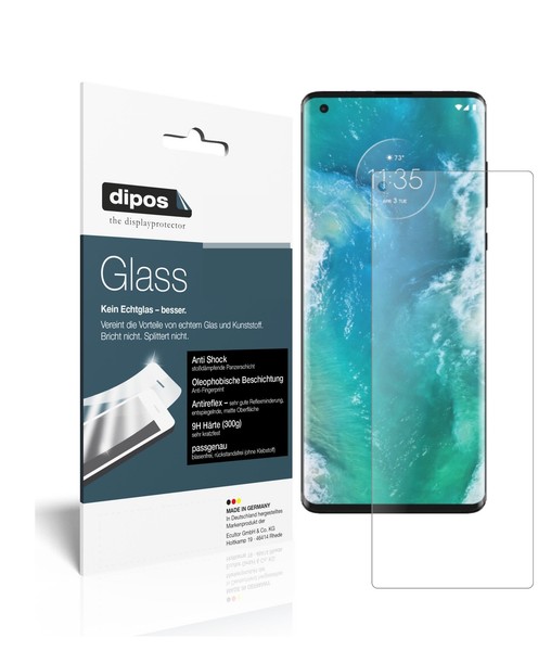 2X Schutzfolie FüR Motorola Edge Matt - Anti-Shock 9H Folie Dipos Glass-image