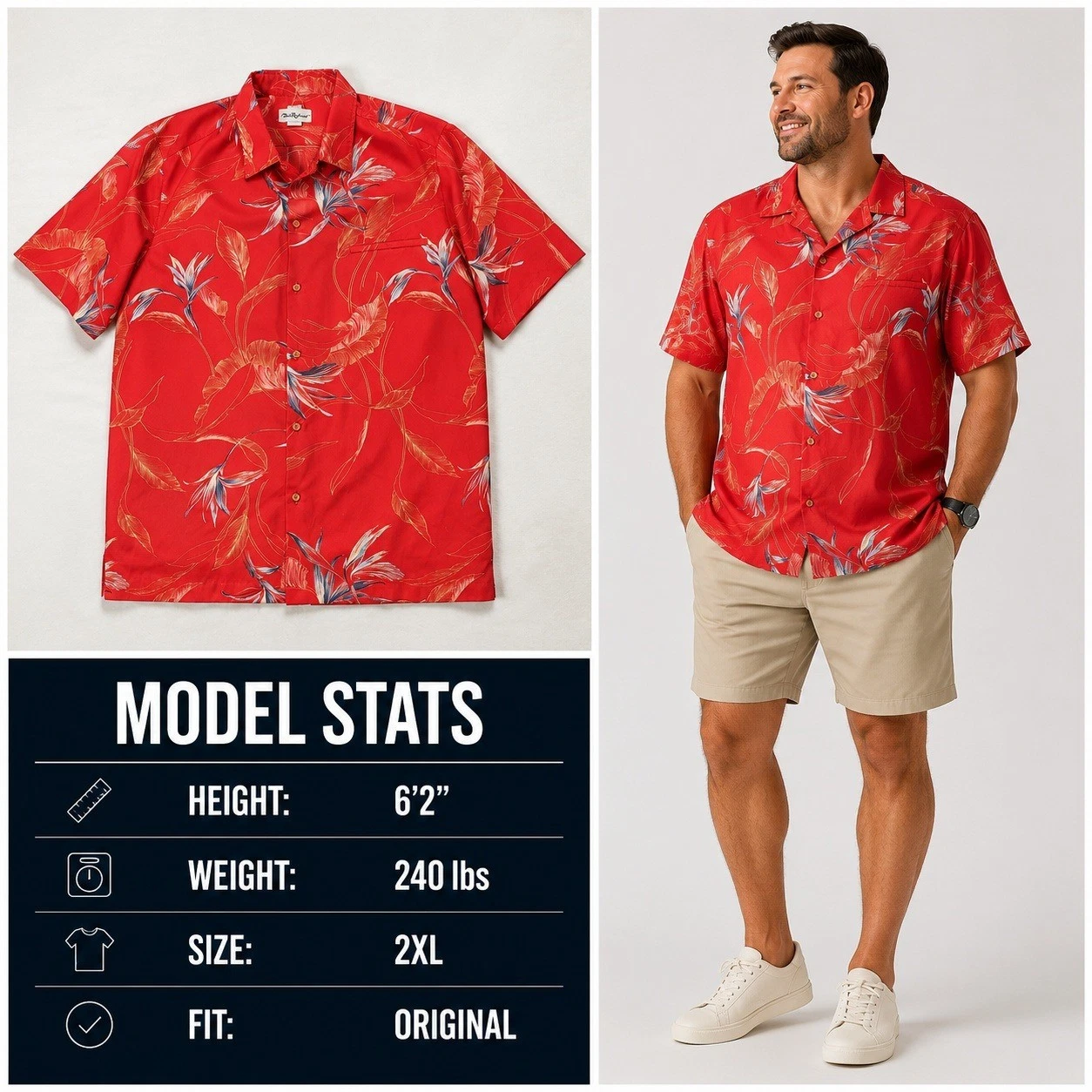 Tori Richard Mens XXL Red Hawaiian Shirt Bird of Paradise Floral Button Up USA