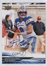 2025 Upper Deck CFL Auto Zach Collaros #6 Auto 1lm9