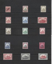 Kiautschou, Dt. Kolonien 1905, Einzelmarken aus MiNrn: 1 - 37 *, ungebraucht/MH*