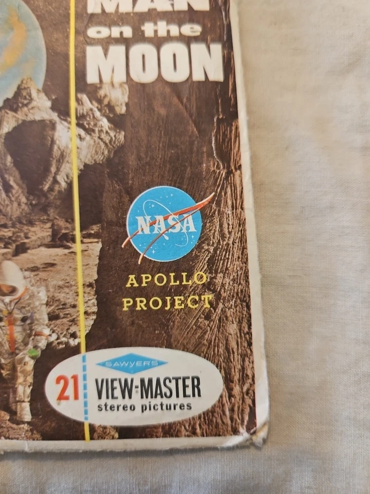 RARO gaf B658 Hombre en la Luna Proyecto Apolo de la NASA view-master 3 carretes 1964 Foto 2 de 4
