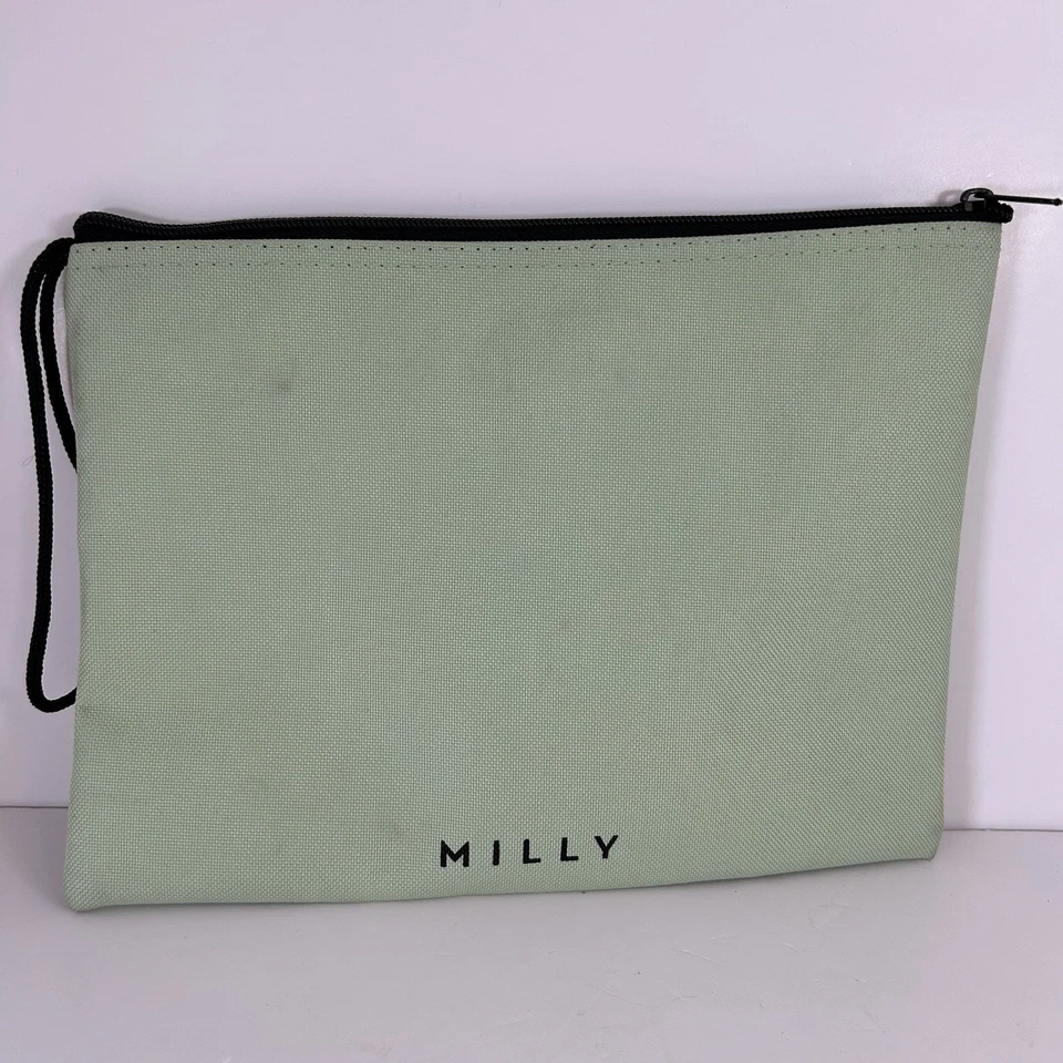 Traje de baño de bikini con cremallera de plástico verde menta Milly Resting Beach Face Foto 2 de 4